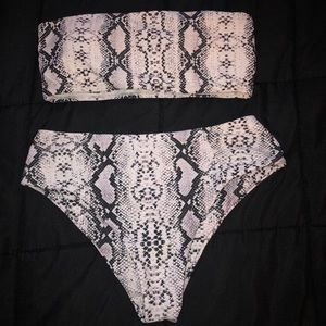 snakeskin bikini
